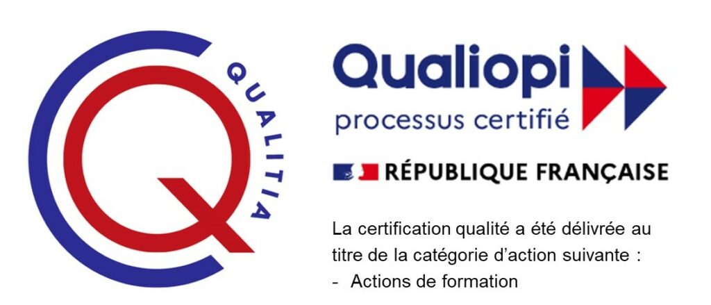 La certification qualité a été délivrée au titre de la catégorie d'action suivante : Actions de formation